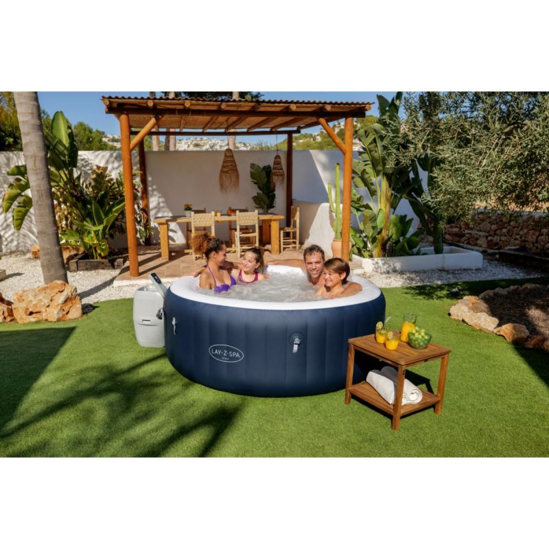 Lay-Z-Spa Spa Miami AirJet 4 Personnes Ø 180x66 cm, Bleu foncé – Image 2
