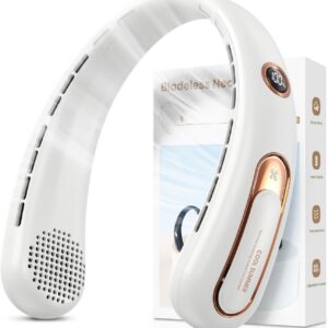 Ventilateur de cou, 3 vitesses, silencieux et puissant, ventilateur sans pales avec affichage LED