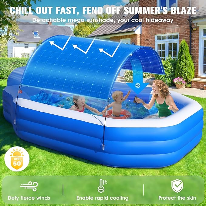 ChlorBlu Piscine gonflable avec toit – Image 6
