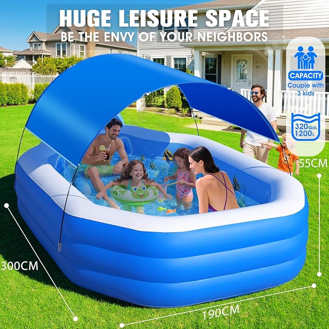 ChlorBlu Piscine gonflable avec toit – Image 5