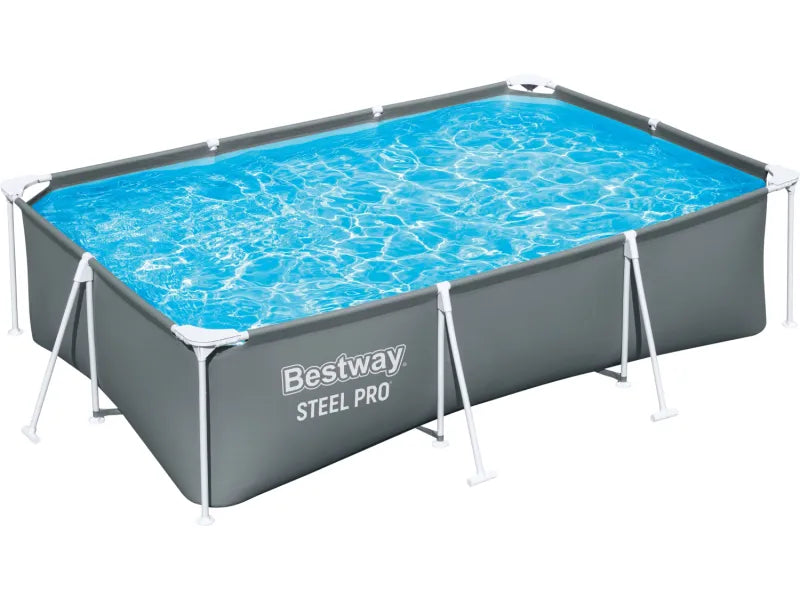 Bestway Steel Pro Piscine tubulaire Gris 300 cm x 201 cm x 75 cm