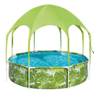 Bestway Steel Pro Piscine tubulaire « Splash-in-Shade » Ø 244 cm x 51 cm