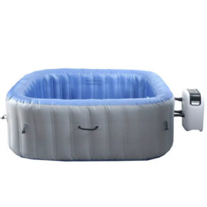 MCW Spa N97 6 personnes chauffant gonflable carré 198 cm Gris-Bleu