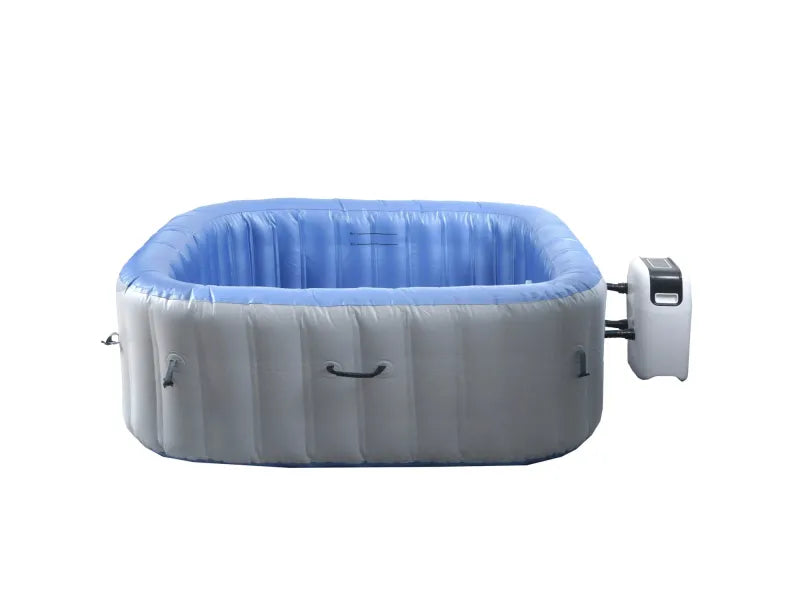 MCW Spa N97 6 personnes chauffant gonflable carré 198 cm Gris-Bleu
