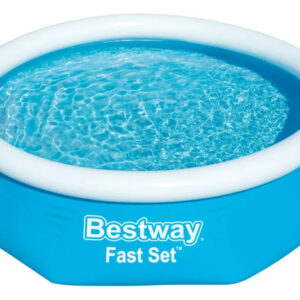 Bestway Fast Set Piscine autoportante Ø 244 x 61 cm Ronde Bleue